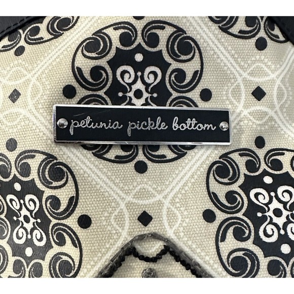 Petunia Pickle Bottom Boxy Back Pack Crossbody Combo Zip Around Diaper Bag EUC - Picture 2 of 9